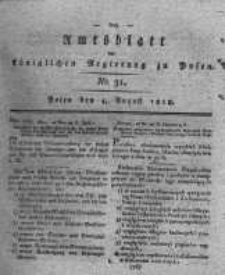 Amtsblatt der Königlichen Regierung zu Posen. 1818.08.04 Nro.31