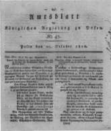 Amtsblatt der Königlichen Regierung zu Posen. 1818.10.27 Nro.43