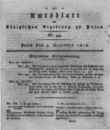 Amtsblatt der Königlichen Regierung zu Posen. 1818.11.03 Nro.44