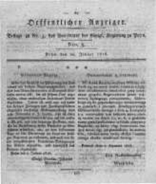 Oeffentlicher Anzeiger. 1818.01.20 Nro.3
