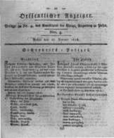 Oeffentlicher Anzeiger. 1818.01.27 Nro.4