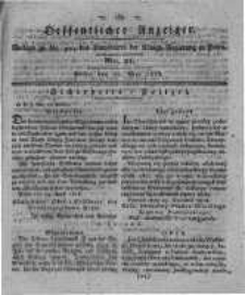 Oeffentlicher Anzeiger. 1818.05.26 Nro.21
