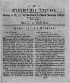 Oeffentlicher Anzeiger. 1818.08.25 Nro.34