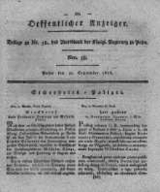 Oeffentlicher Anzeiger. 1818.09.22 Nro.38