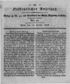 Oeffentlicher Anzeiger. 1818.10.13 Nro.41