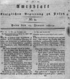 Amtsblatt der Königlichen Regierung zu Posen. 1819.01.12 Nro.2