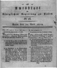 Amtsblatt der Königlichen Regierung zu Posen. 1819.04.20 Nro.16
