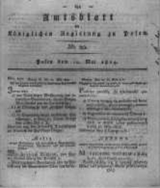 Amtsblatt der Königlichen Regierung zu Posen. 1819.05.12 Nro.20