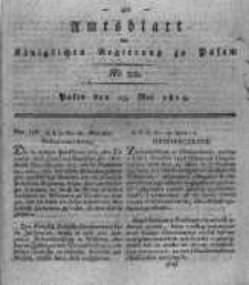 Amtsblatt der Königlichen Regierung zu Posen. 1819.05.25 Nro.22