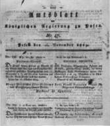 Amtsblatt der K&ouml;niglichen Regierung zu Posen. 1819.11.16 Nro.47