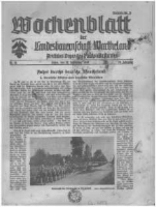 Wochenblatt der Landesbauernschaft Wartheland: amtliches Organ des Reichsnährstandes. 1940.09.28 Jg.38 nr1