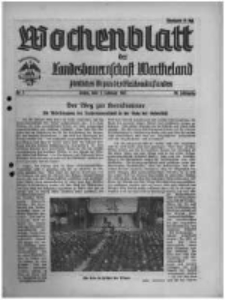 Wochenblatt der Landesbauernschaft Wartheland: amtliches Organ des Reichsnährstandes. 1941.02.01 Jg.39 nr5