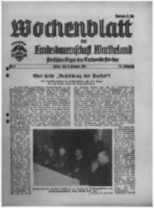 Wochenblatt der Landesbauernschaft Wartheland: amtliches Organ des Reichsnährstandes. 1941.02.08 Jg.39 nr6