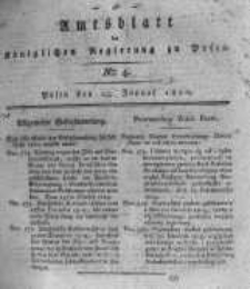 Amtsblatt der K&ouml;niglichen Regierung zu Posen. 1820.01.25 Nro.4