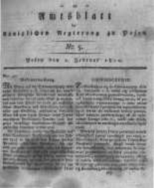 Amtsblatt der Königlichen Regierung zu Posen. 1820.02.01 Nro.5