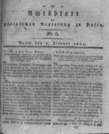 Amtsblatt der K&ouml;niglichen Regierung zu Posen. 1820.02.08 Nro.6