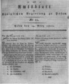 Amtsblatt der Königlichen Regierung zu Posen. 1820.03.14 Nro.11