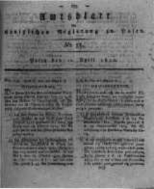 Amtsblatt der Königlichen Regierung zu Posen. 1820.04.11 Nro.15