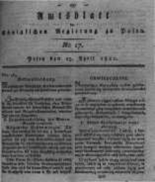 Amtsblatt der Königlichen Regierung zu Posen. 1820.04.25 Nro.17