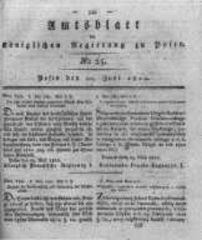 Amtsblatt der Königlichen Regierung zu Posen. 1820.06.20 Nro.25