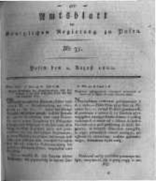 Amtsblatt der Königlichen Regierung zu Posen. 1820.08.01 Nro.31