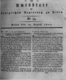 Amtsblatt der Königlichen Regierung zu Posen. 1820.08.22 Nro.34