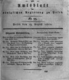 Amtsblatt der Königlichen Regierung zu Posen. 1820.08.29 Nro.35