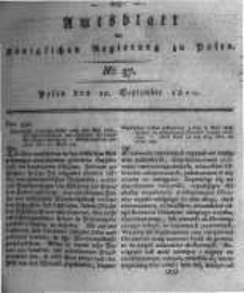 Amtsblatt der Königlichen Regierung zu Posen. 1820.09.12 Nro.37