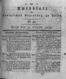 Amtsblatt der K&ouml;niglichen Regierung zu Posen. 1820.10.17 Nro.42