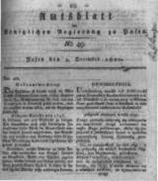 Amtsblatt der Königlichen Regierung zu Posen. 1820.12.05 Nro.49
