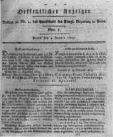 Oeffentlicher Anzeiger. 1820.01.04 Nro.1