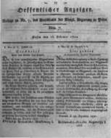 Oeffentlicher Anzeiger. 1820.02.15 Nro.7