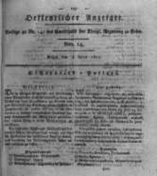Oeffentlicher Anzeiger. 1820.04.04 Nro.14