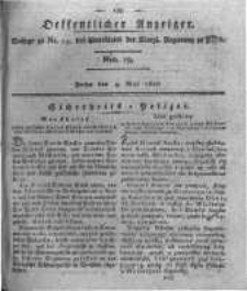 Oeffentlicher Anzeiger. 1820.05.09 Nro.19
