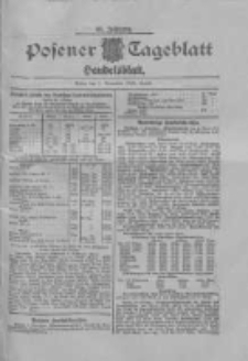Posener Tageblatt. Handelsblatt 1909.11.01 Jg.48