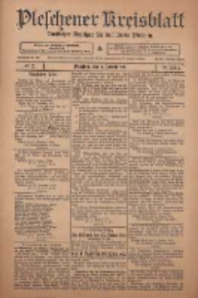 Pleschener Kreisblatt: Amtlicher Anzeiger f&uuml;r den Kreis Pleschen 1911.01.07 Jg.59 Nr2
