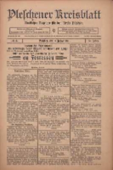 Pleschener Kreisblatt: Amtlicher Anzeiger f&uuml;r den Kreis Pleschen 1911.01.18 Jg.59 Nr5