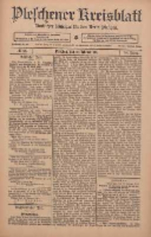 Pleschener Kreisblatt: Amtlicher Anzeiger f&uuml;r den Kreis Pleschen 1911.02.18 Jg.59 Nr14