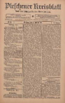 Pleschener Kreisblatt: Amtlicher Anzeiger für den Kreis Pleschen 1911.02.18 Jg.59 Nr14