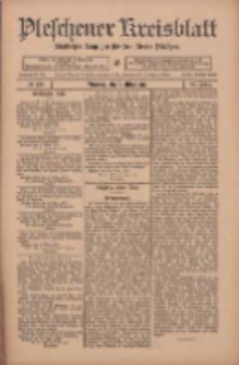 Pleschener Kreisblatt: Amtlicher Anzeiger f&uuml;r den Kreis Pleschen 1911.03.11 Jg.59 Nr20