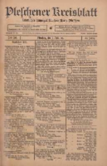 Pleschener Kreisblatt: Amtlicher Anzeiger f&uuml;r den Kreis Pleschen 1911.04.01 Jg.59 Nr26