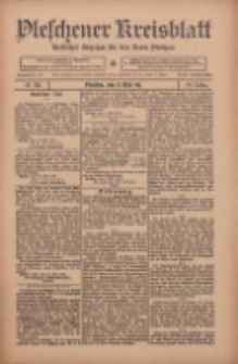 Pleschener Kreisblatt: Amtlicher Anzeiger f&uuml;r den Kreis Pleschen 1911.05.17 Jg.59 Nr39