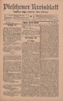 Pleschener Kreisblatt: Amtlicher Anzeiger f&uuml;r den Kreis Pleschen 1911.06.10 Jg.59 Nr46