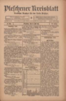 Pleschener Kreisblatt: Amtlicher Anzeiger f&uuml;r den Kreis Pleschen 1911.07.15 Jg.59 Nr56