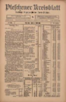 Pleschener Kreisblatt: Amtlicher Anzeiger für den Kreis Pleschen 1911.07.22 Jg.59 Nr58