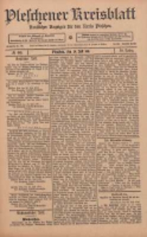 Pleschener Kreisblatt: Amtlicher Anzeiger f&uuml;r den Kreis Pleschen 1911.07.29 Jg.59 Nr60