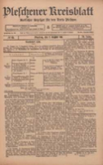 Pleschener Kreisblatt: Amtlicher Anzeiger für den Kreis Pleschen 1911.08.02 Jg.59 Nr61
