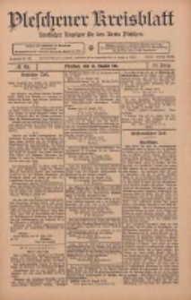Pleschener Kreisblatt: Amtlicher Anzeiger f&uuml;r den Kreis Pleschen 1911.08.30 Jg.59 Nr69