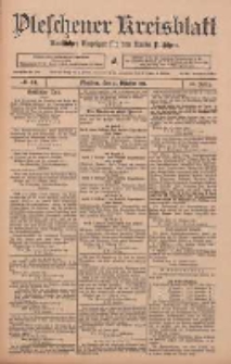 Pleschener Kreisblatt: Amtlicher Anzeiger für den Kreis Pleschen 1911.10.21 Jg.59 Nr84