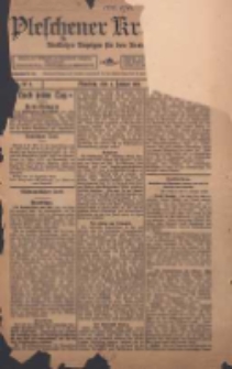 Pleschener Kreisblatt: Amtlicher Anzeiger für den Kreis Pleschen 1912.01.03 Jg.60 Nr1